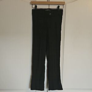 Suzy Sheir Black & Brown Plaid Pants